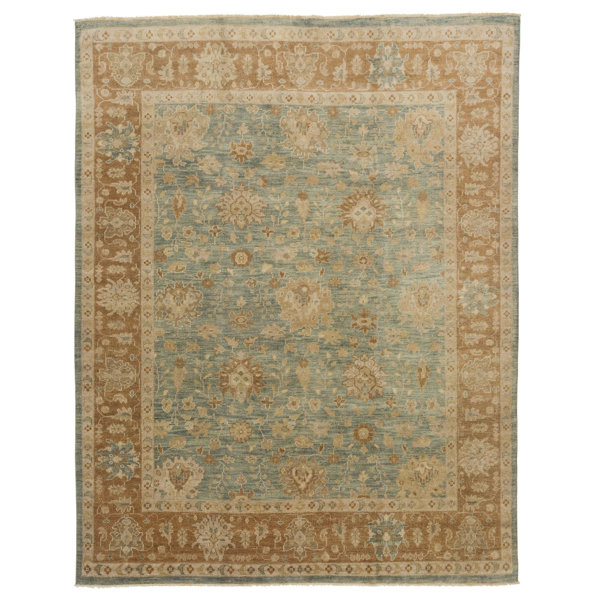 Tufenkian Barrow Rectangle Oriental Hand Knotted Wool Area Rug In Beige